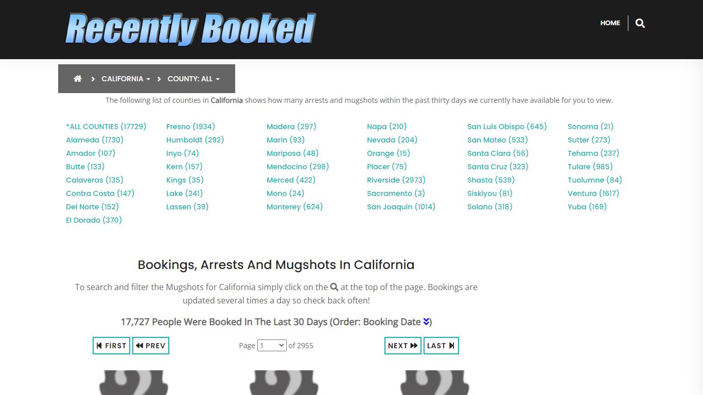 Bookings, Arrests and Mugshots in Del Norte County, California